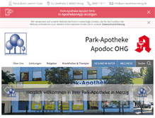 Tablet Screenshot of park-apotheke-merzig.de